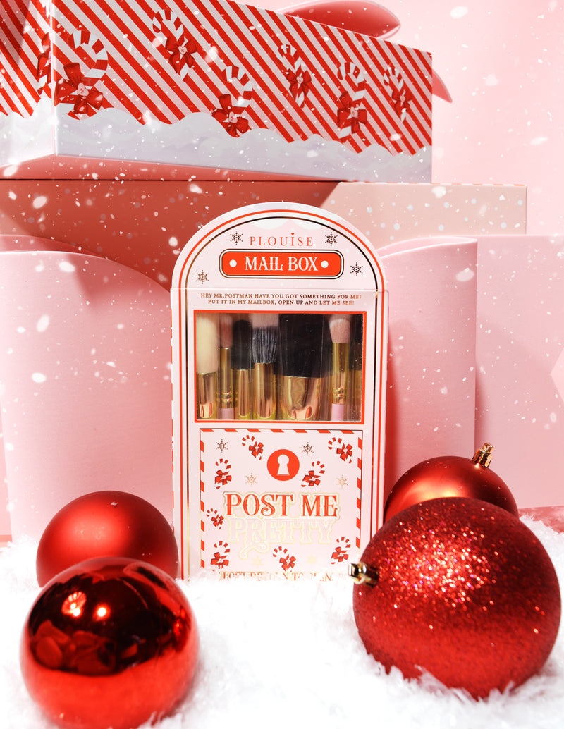 Post Me Pretty Juego de brochas para ojos y rostro de 10 piezas