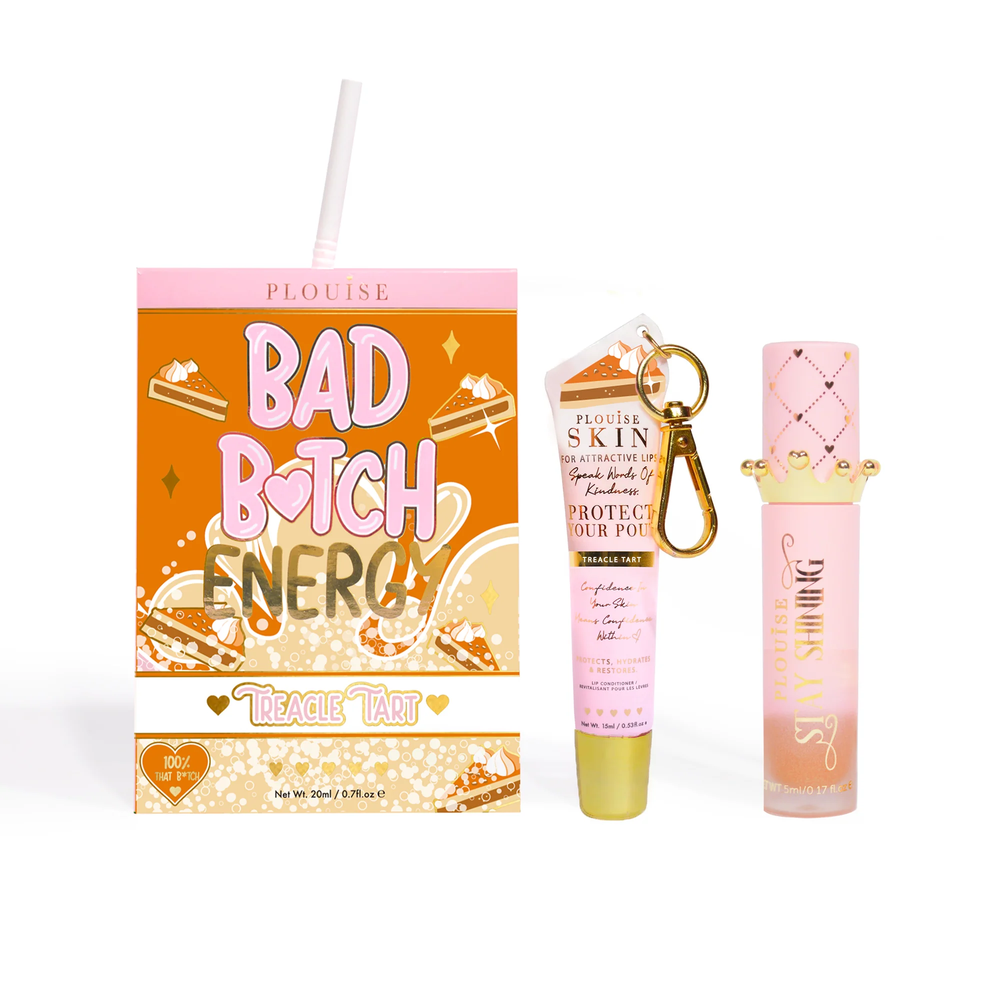 Bad Bitch Energy Lip Conditioner & Lip Oil Duo - Jordbær