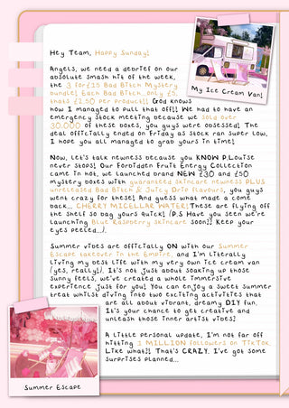 Message from Paige - Sunday 13th 2025