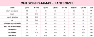 Girls Christmas Bow Pyjamas - Byxa Set