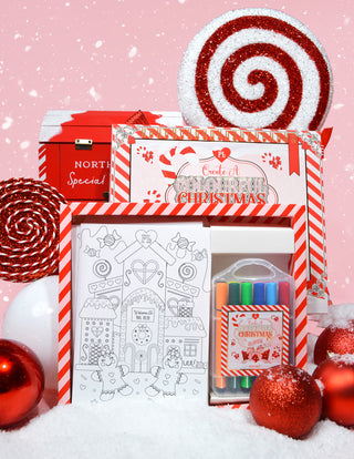 P.Louise Create A Colourful Christmas Colouring Book