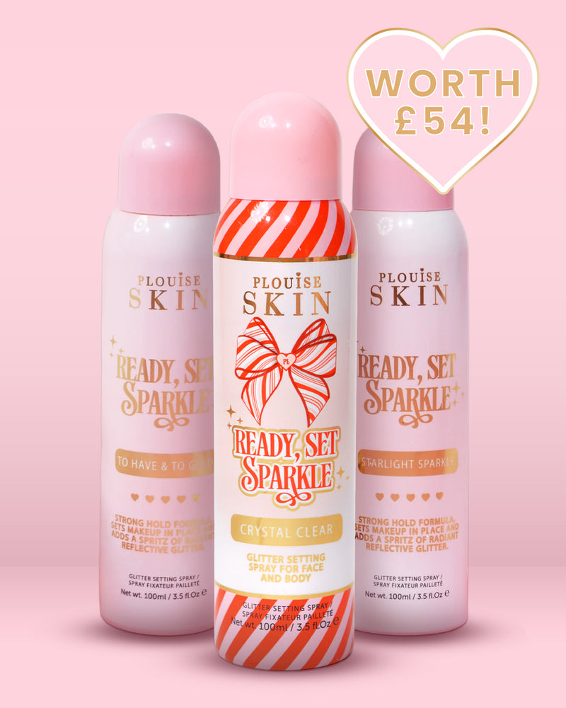 Klarsett Sparkle Glitter Setting Spray Trio