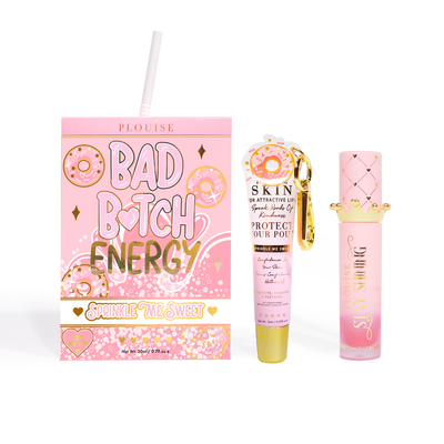 Bad Bitch Energy Lip Conditioner & Lip Oil Duo - Jordbær