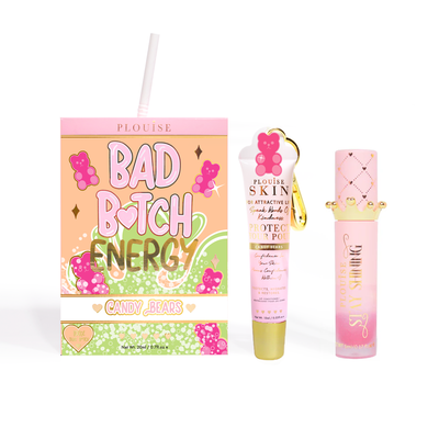 Bad Bitch Energy Lip Conditioner & Lip Oil Duo - Jordbær