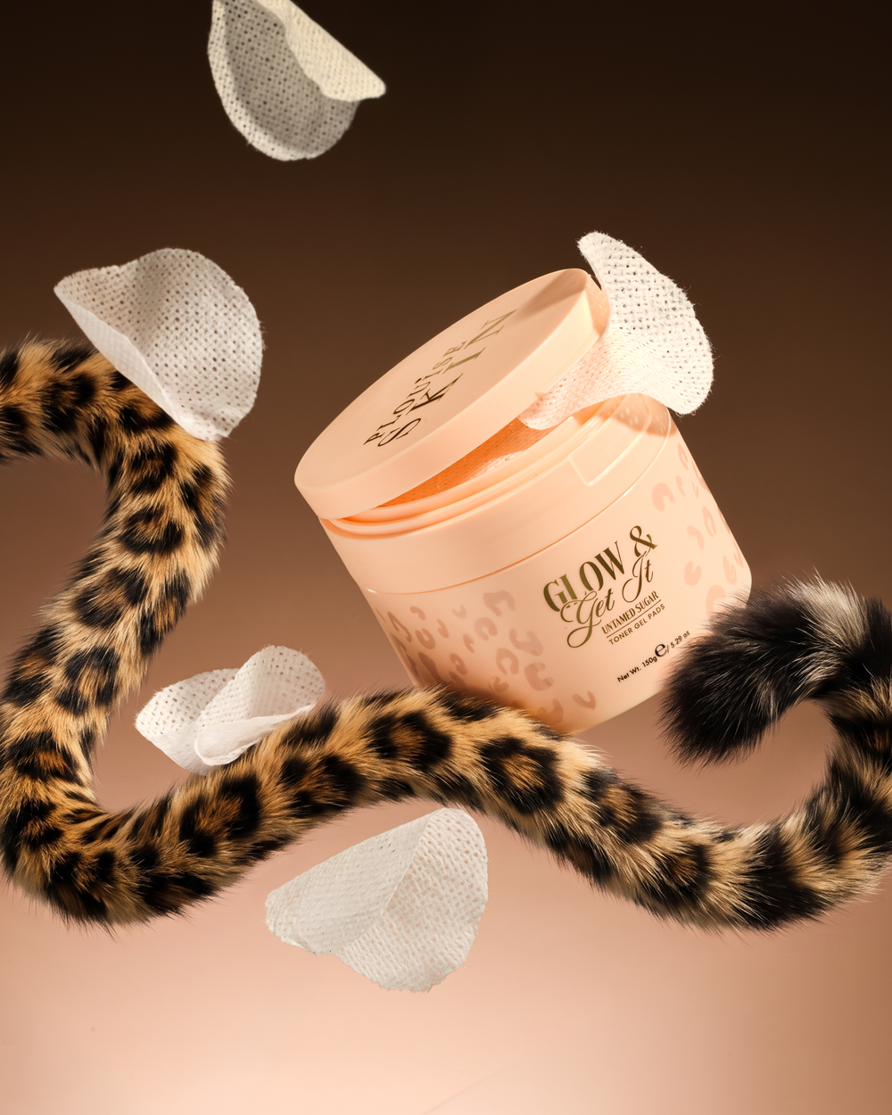 Almofadas de toner em gel de colágeno Cheetah Glow & Get It
