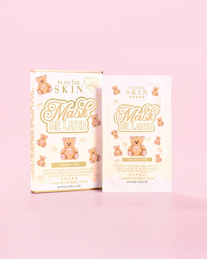Conjunto de bolsa e cuidados com a pele Teddy Touch com estampa pequena