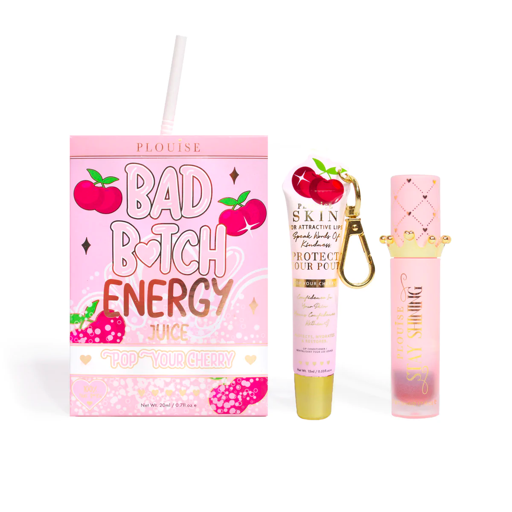 Duo balsamo labbra e olio labbra Bad Bitch Energy - Lampone blu