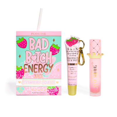 Bad Bitch Energy Lip Conditioner & Lip Oil Duo - Jordbær