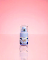 P.Louise Blueberry Mini Scent From Above Body Mist on a pink background