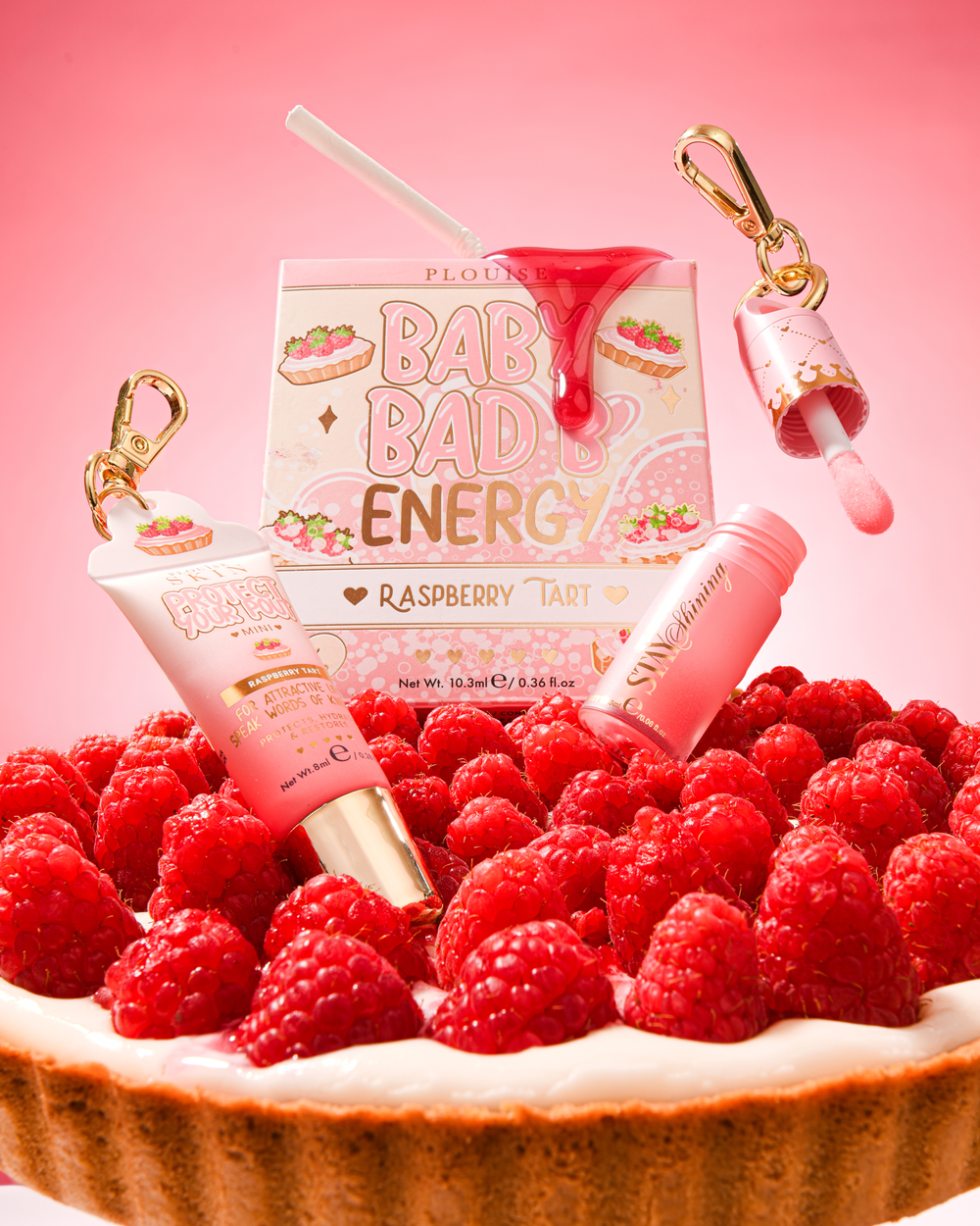 Sommerservert søtt - Pack Your Shit & Go Raspberry Tart koffertpakke