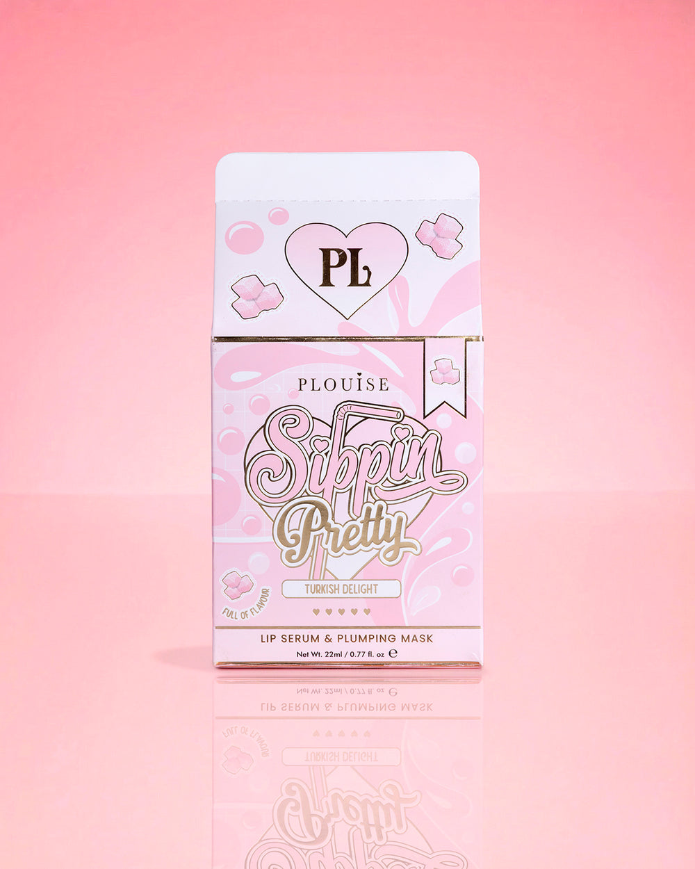 P.Louise Sippin Pretty Peptide Lip Serum & Treatment Duo Turkish Delight-verpakking