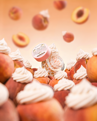 Hautpflegeset mit Pfirsichen und Creme