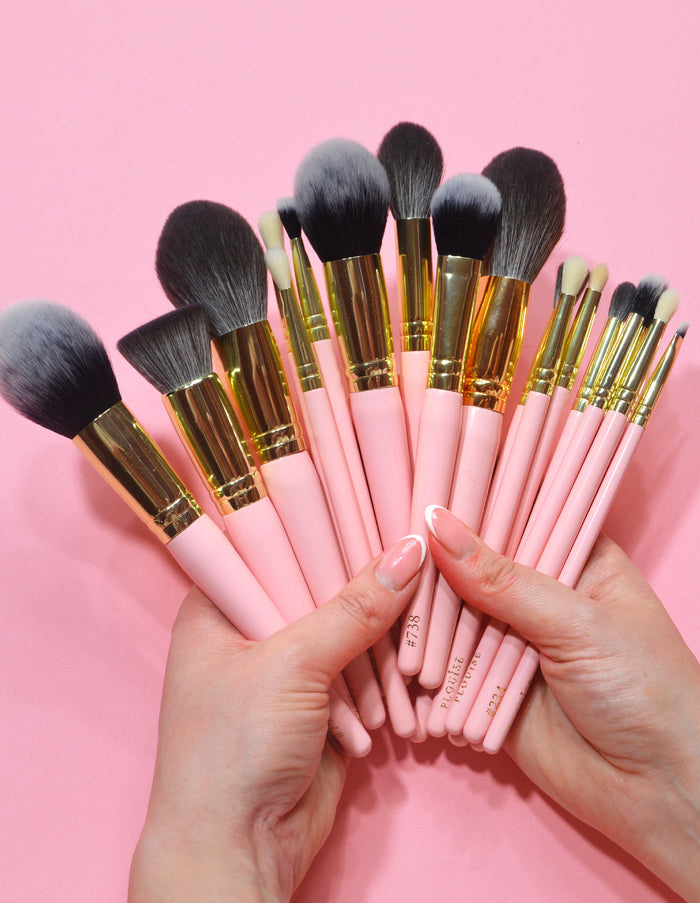 20dílná sada štětců na make-up na celý obličej