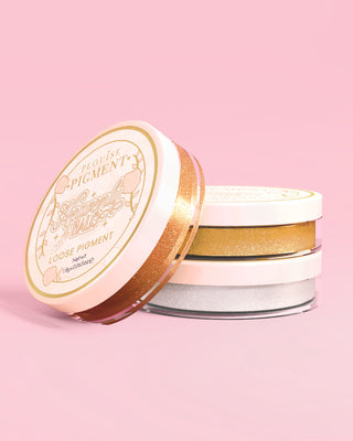 Drie potjes van de P.Louise Secret Stardust losse glitter oogschaduwpigmentset