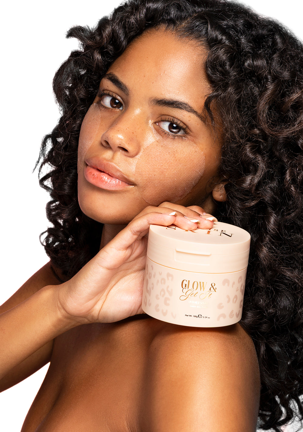 Almofadas de toner em gel de colágeno Cheetah Glow & Get It